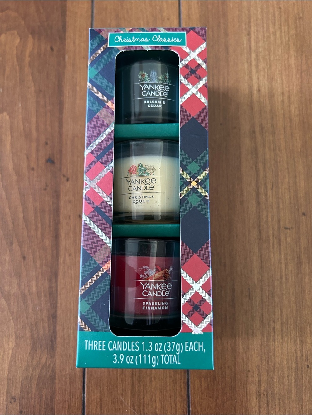 Yankee Candle Christmas Classics set of three votives